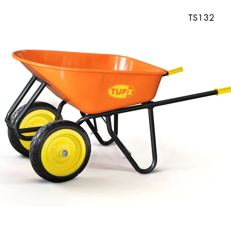 2-Wheels Steel Wheelbarrow