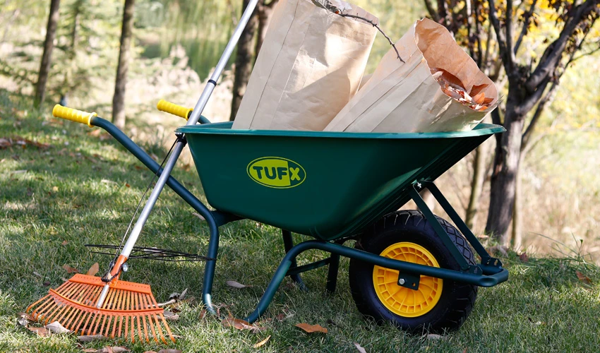 Landscaping wheelbarrow