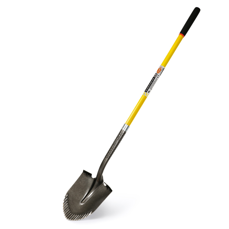 Serrated Fluted Long-Handle Shovel